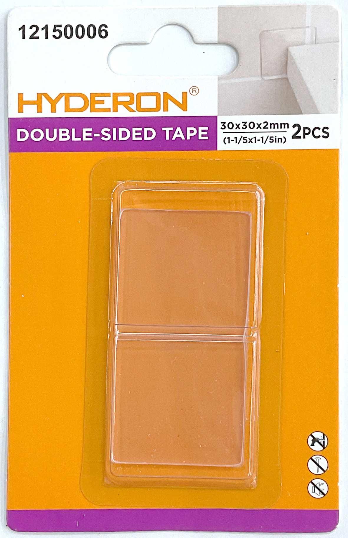 Almohadilla adhesiva transparente de PU, 30 × 30 × 2 mm, 2 piezas