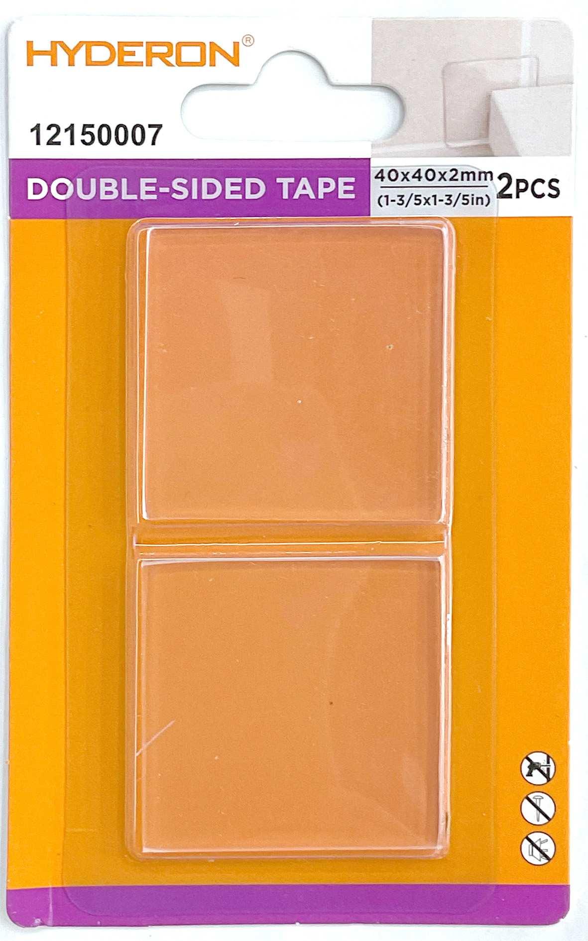 Almohadilla adhesiva transparente de PU, 40 × 40 × 2 mm, 2 piezas