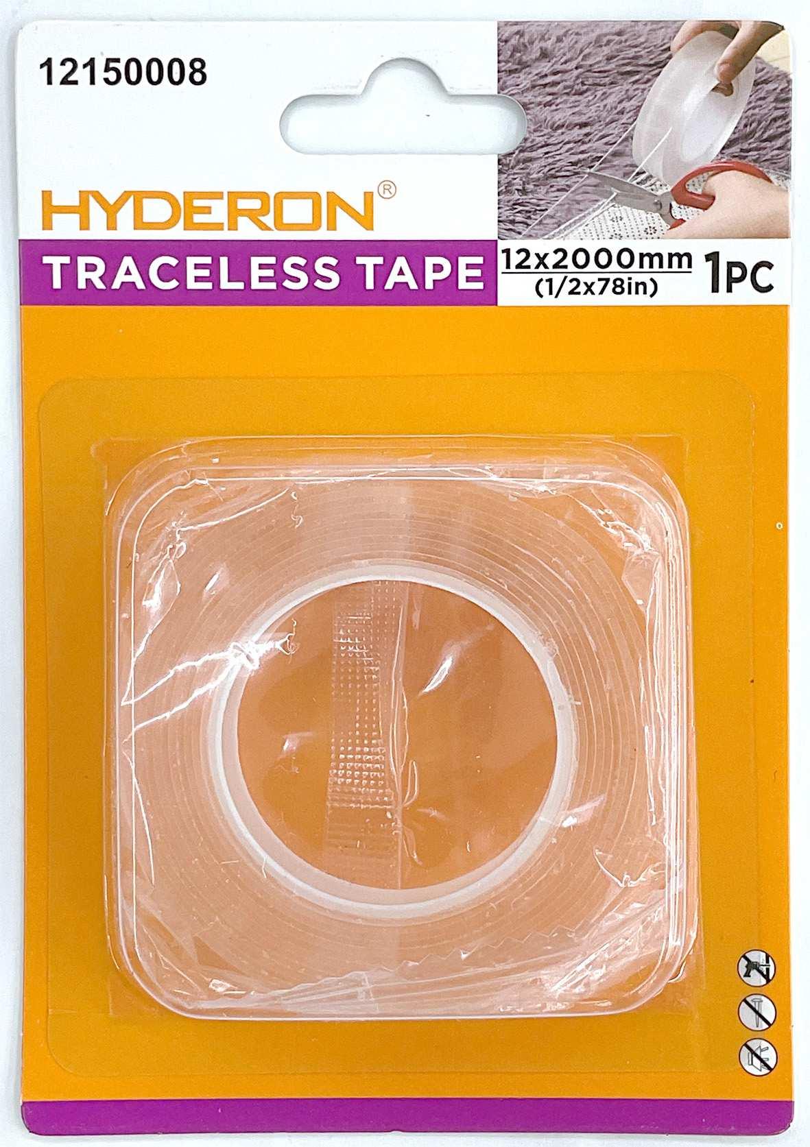 Almohadilla adhesiva transparente de PU, 1,2 cm, 0,1 cm, 2 m, 1 pieza