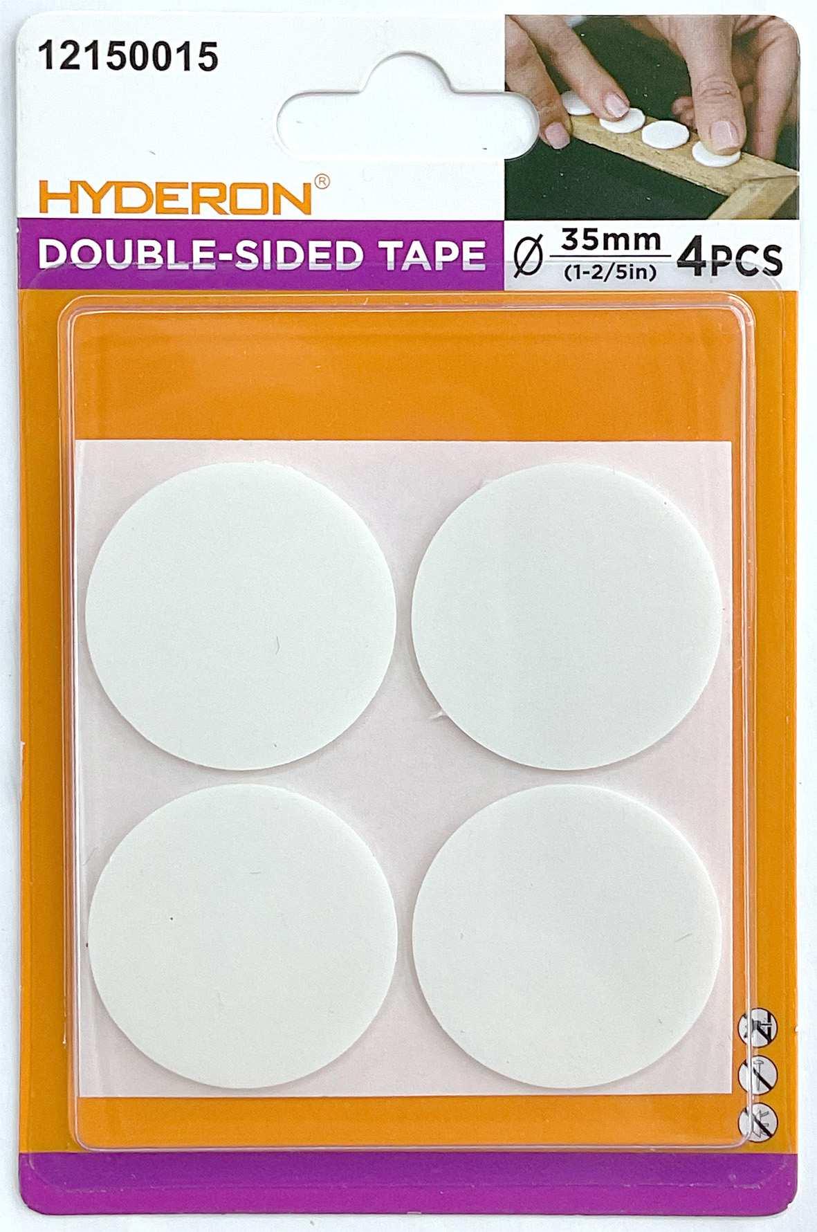 Adhesivo de doble cara sin marcas, 35 mm, 4 piezas, ref. 12150015