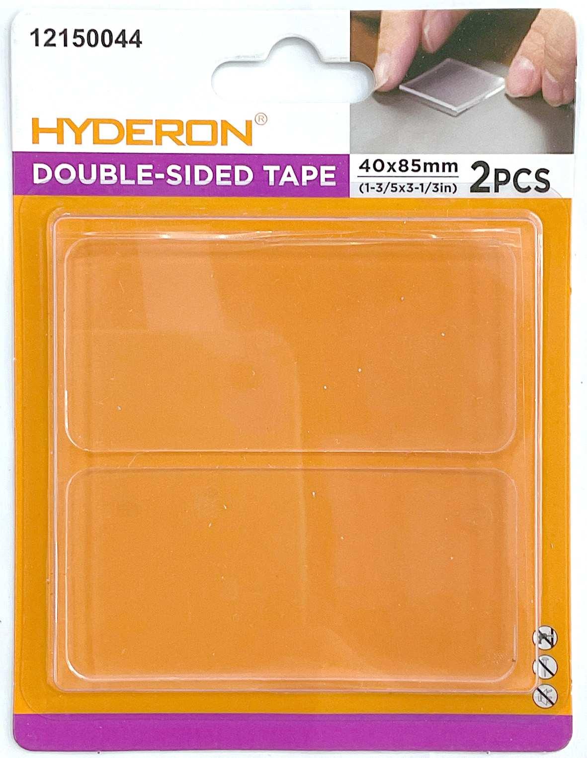 Adhesivo de doble cara sin marcas, 40 × 85 mm, 2 piezas