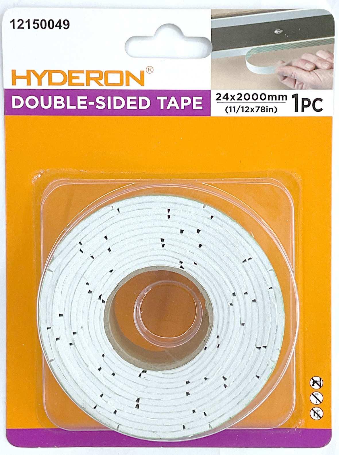 Cinta adhesiva de doble cara con diseño, 2,4 cm, 30 mm, 2 m, 1 pieza