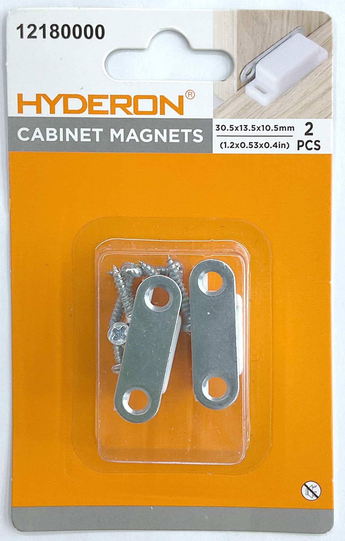 Tope con ventosa para puertas y gabinetes, 30,5 × 13,5 × 10,5 mm, 2 piezas, modelo 12180000