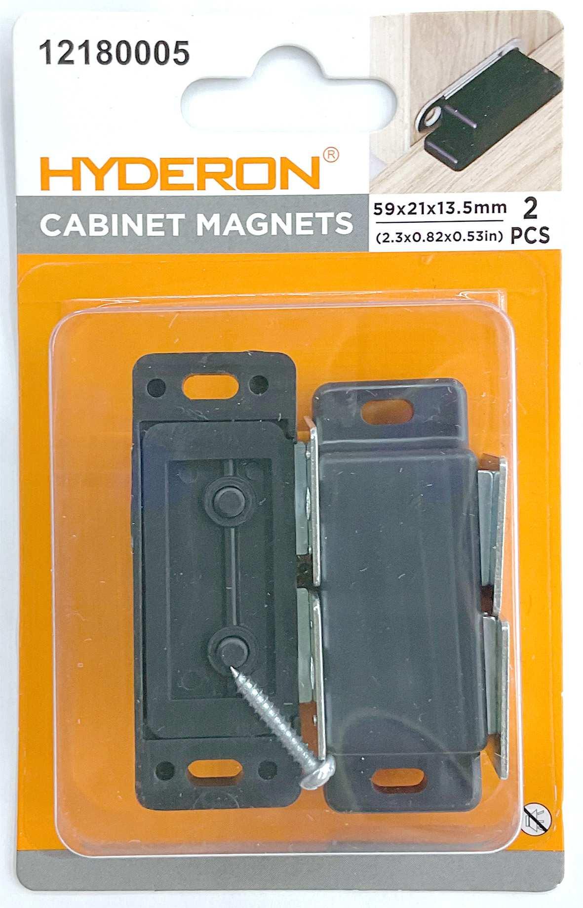 Tope con ventosa para puertas y gabinetes, 59 × 21 × 13,5 mm, 2 piezas, modelo 12180005