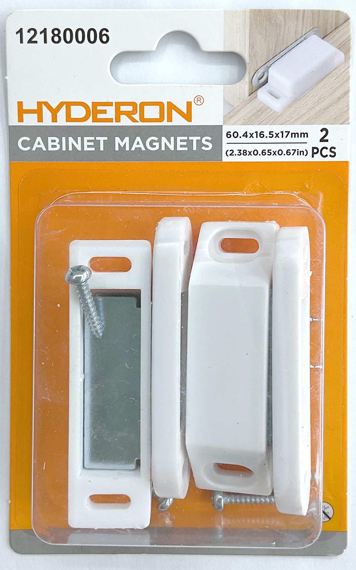 Tope con ventosa para puertas y gabinetes, 60,4 × 16,5 × 17 mm, 2 piezas