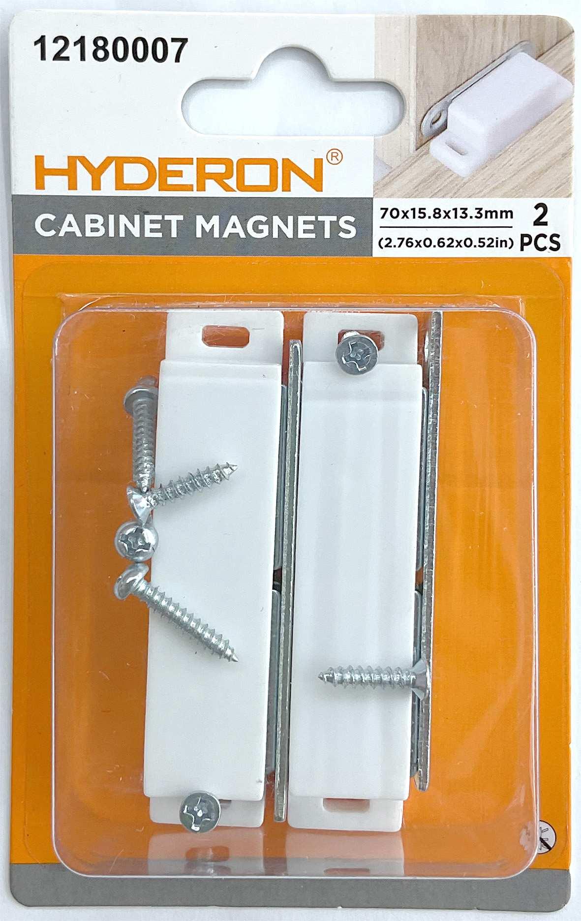 Tope con ventosa para puertas y gabinetes, 70 × 15,8 × 13,3 mm, 2 piezas