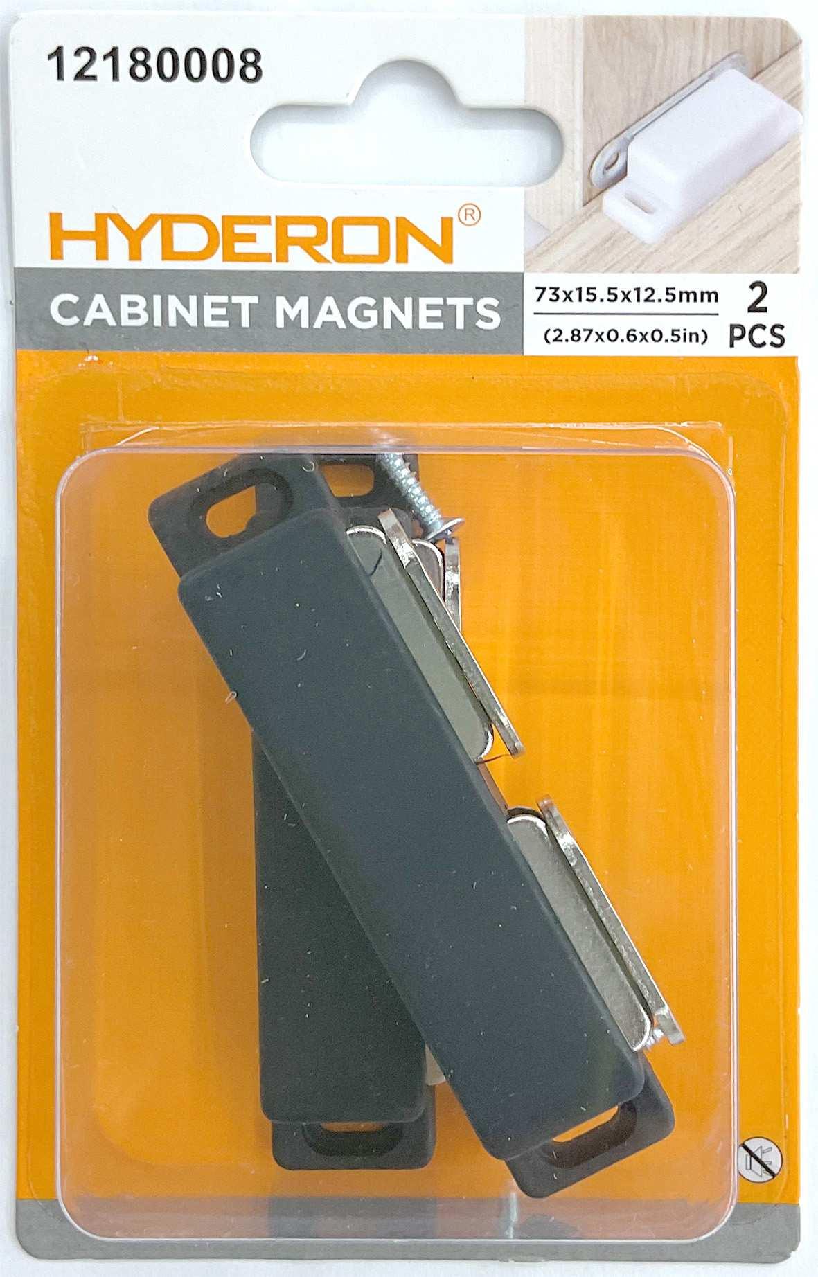 Tope con ventosa para puertas y gabinetes, 73 × 15,5 × 12,5 mm, 2 piezas