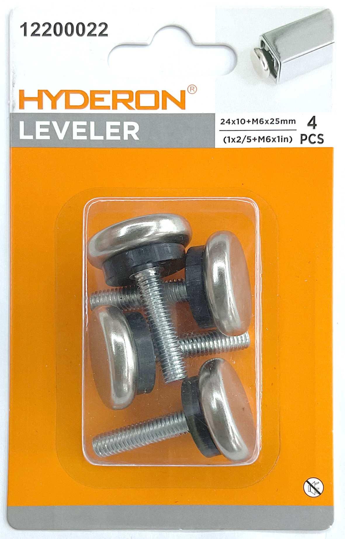 Pata ajustable, modelo M6, 24 × 10 mm, 4 piezas