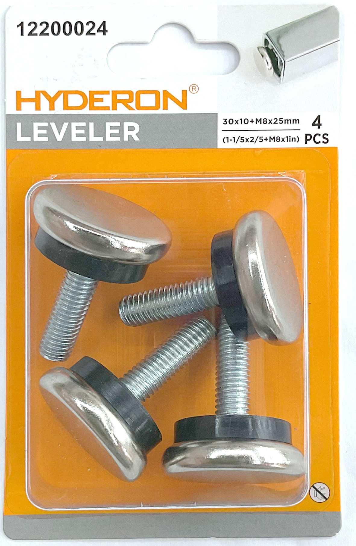 Pata ajustable, modelo M8, 30 × 10 mm, 4 piezas