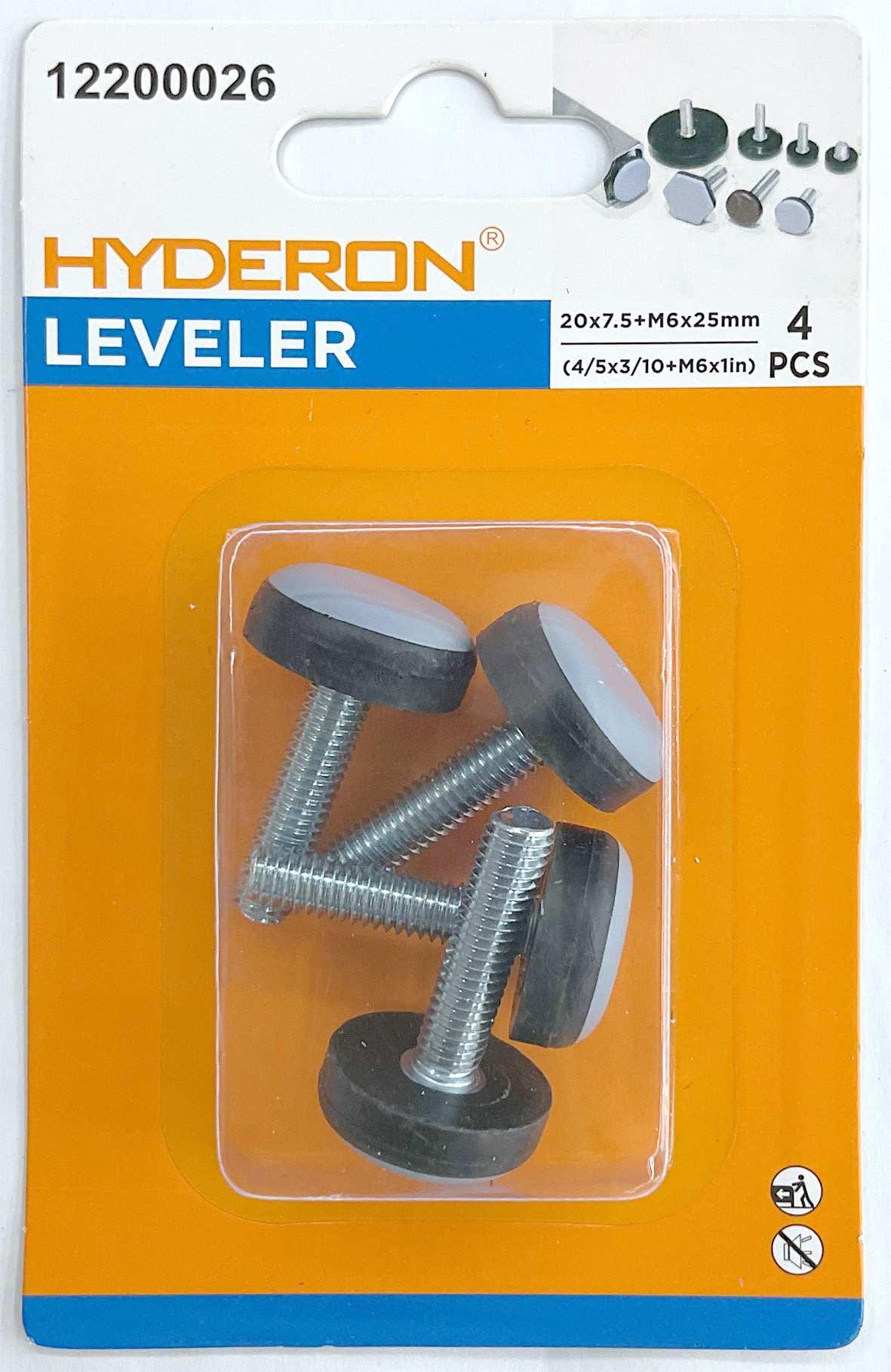 Pata ajustable, 20 × 7,5 mm, 4 piezas