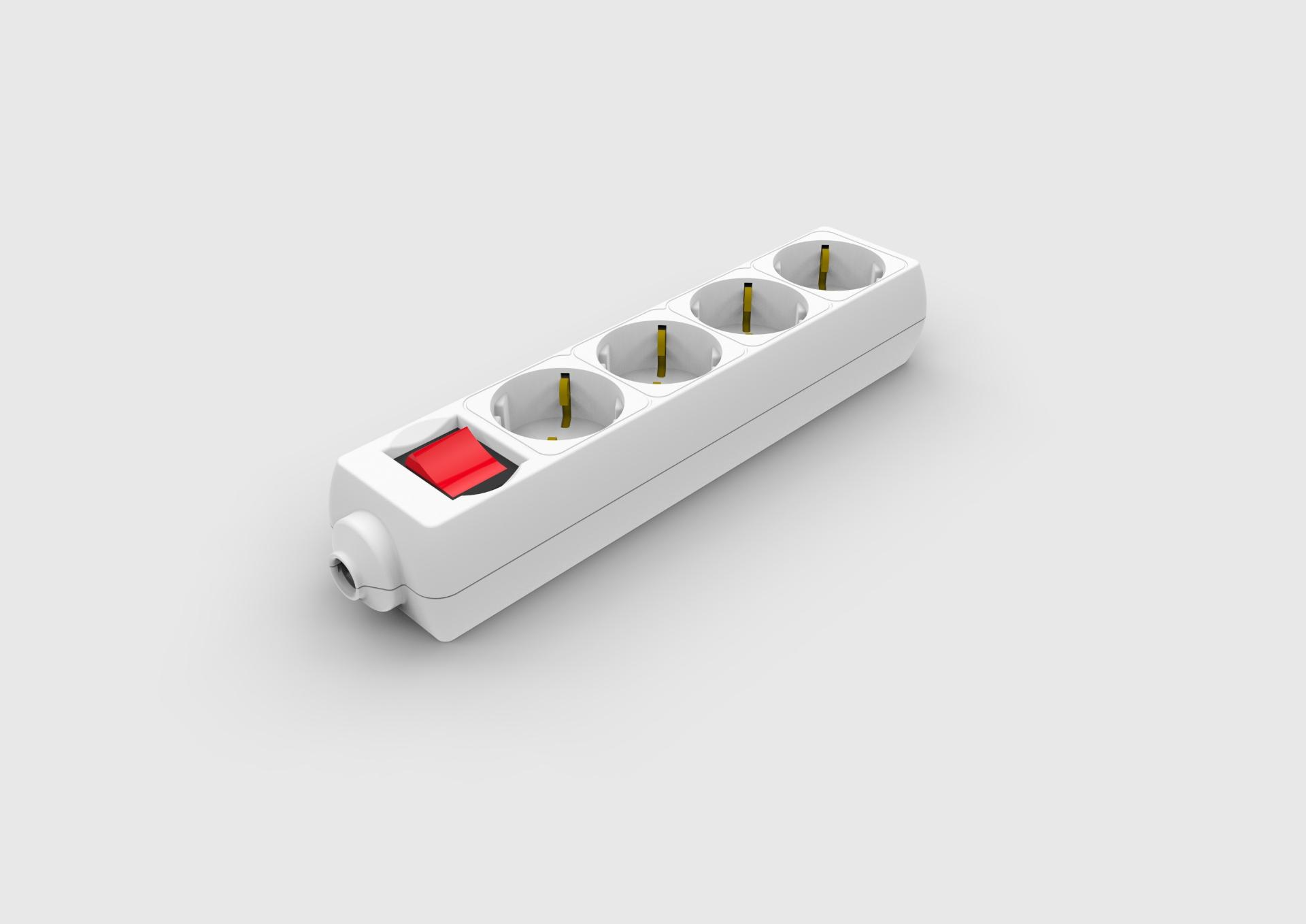 Toma de corriente, modelo XX-4FK-21, 3 × 1,0 mm, 1,5 m