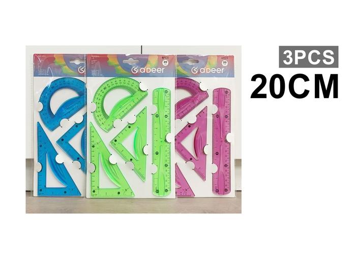 Regla, 20 cm, color multicolor, modelo 2310