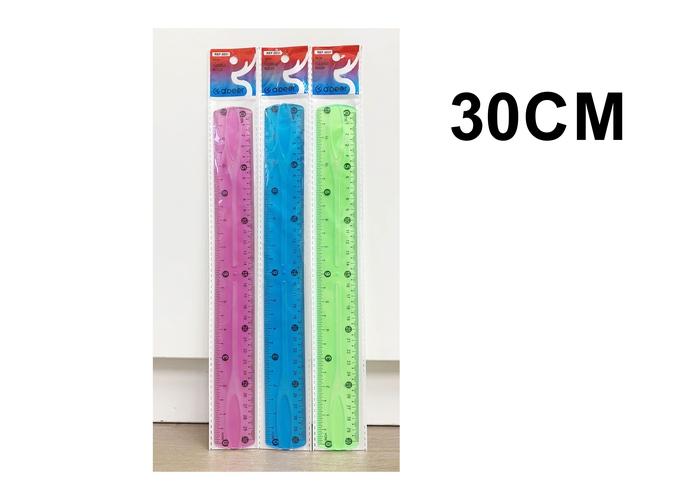 Regla, 30 cm, color multicolor, modelo 0031