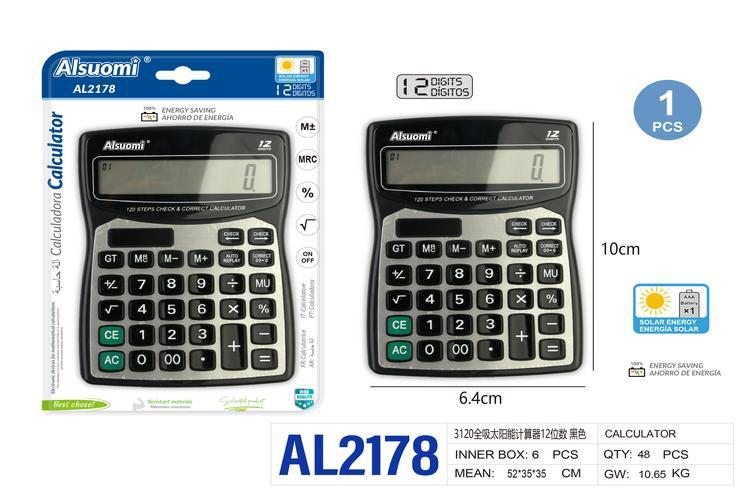 Calculadora, color negro, modelo AL2178