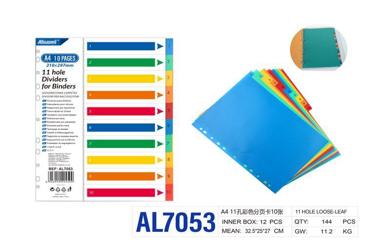 Carpeta, modelo A4, color multicolor, modelo AL7053