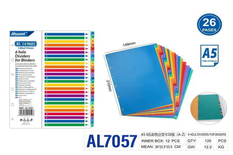 tarjeta de paginación, modelo A5, color multicolor, modelo AL7057