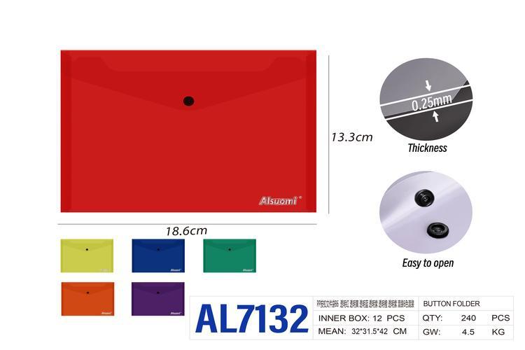Bolsa para documentos, modelo B6, colores transparente, amarillo, rojo, azul, morado y naranja