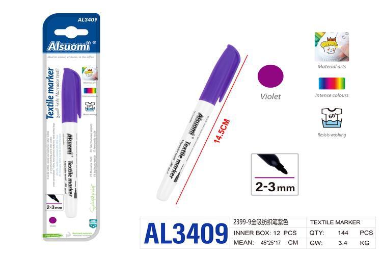 Marcador de tela, color morado