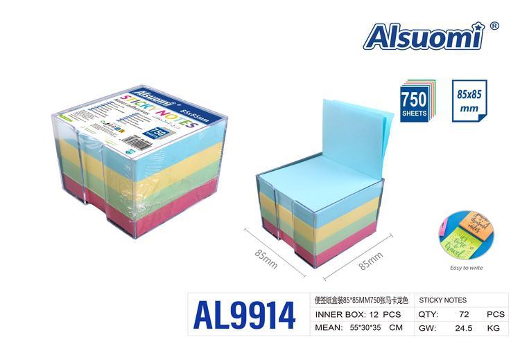 Notas adhesivas, 85 × 85 mm, modelo AL9914