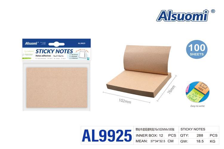 Notas adhesivas, 76 × 102 mm