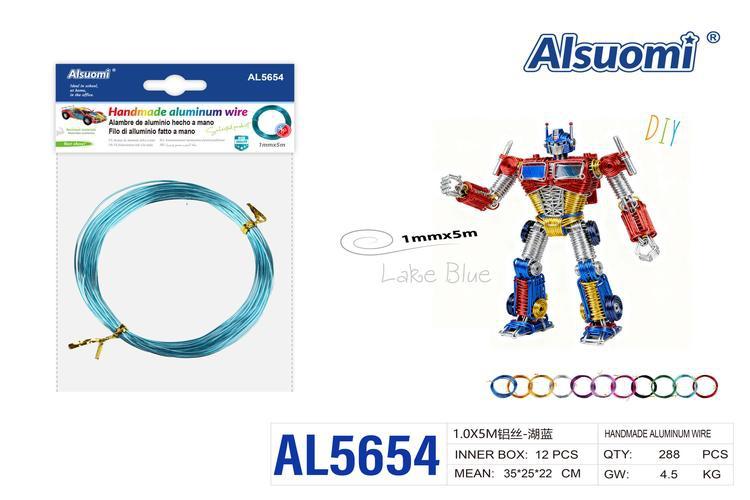 Alambre de aluminio, color azul, modelo AL5654
