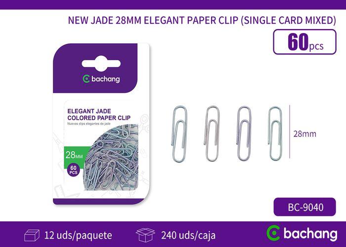 Clip de papel, 28 mm, modelo BC-9040