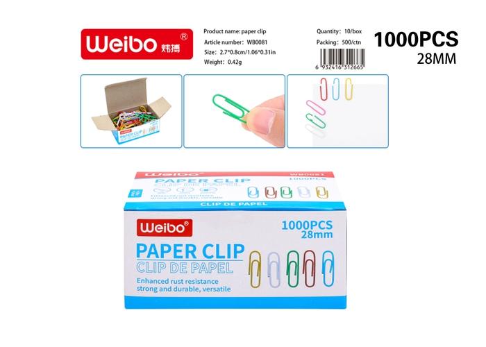 Clip de papel, modelo WB0081