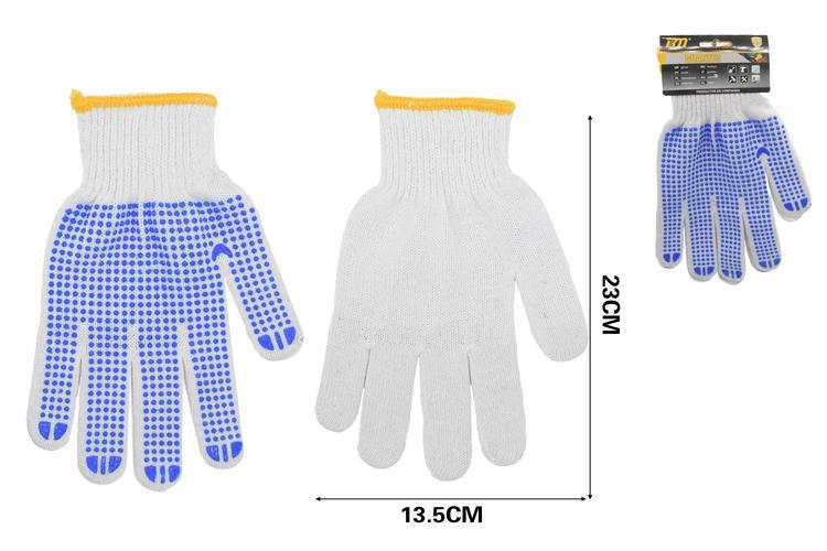 Guantes de trabajo, 23 × 13,5 cm, 600 g, colores azul y blanco