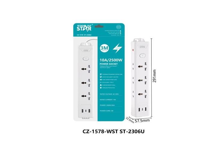 Toma de corriente, 220 V, modelo ST-2306U-220V