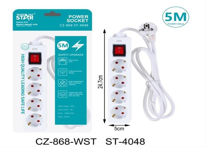 Toma de corriente, 220 V, modelo ST-4048-5-220V