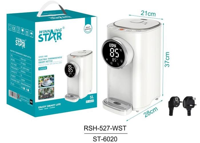 Hervidor eléctrico, 220 V, modelo ST-6020-220V