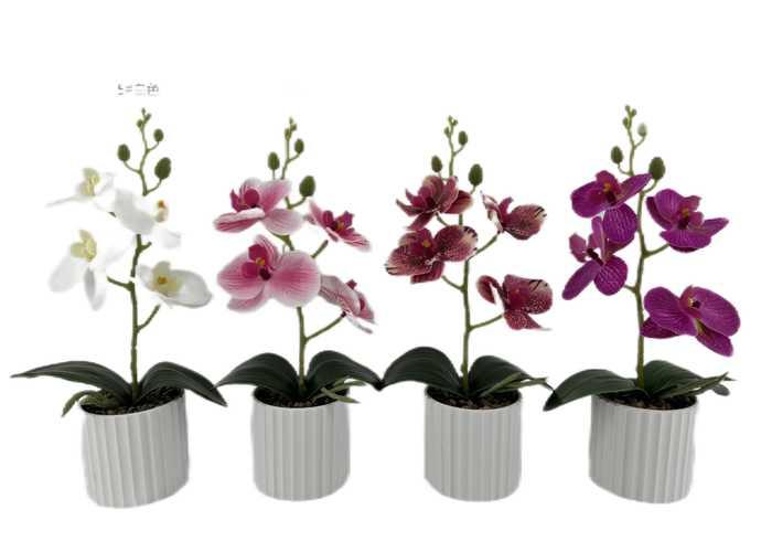 Flores y árboles decorativos, 28 cm, modelo 100368