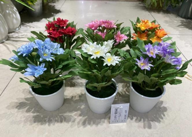 Flores y árboles decorativos, 18 cm, modelo 100375
