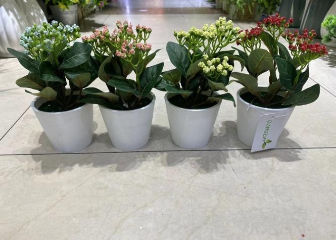 Flores y árboles decorativos, 17 cm, modelo 100377
