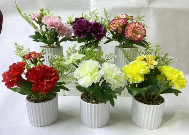 Flores y árboles decorativos, 19 cm, modelo 100379