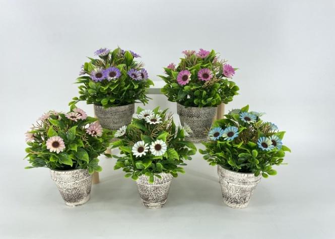 Flores y árboles decorativos, 18 cm, modelo 100447