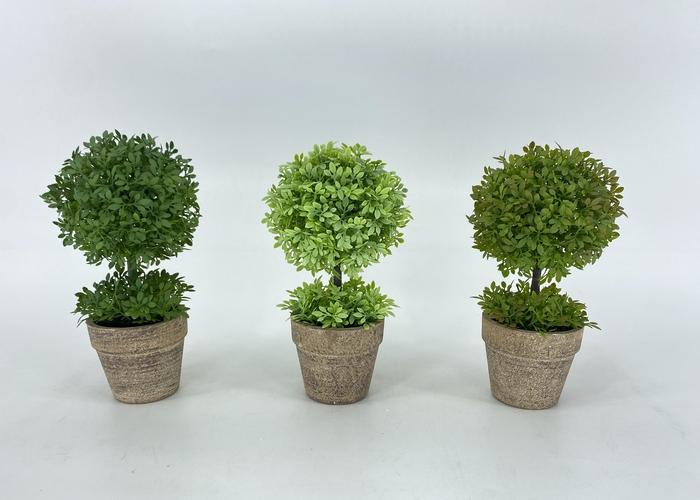 Flores y árboles decorativos, 21 cm, modelo 100449