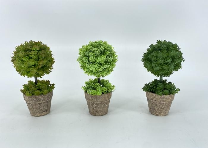 Flores y árboles decorativos, 21 cm, modelo 100450