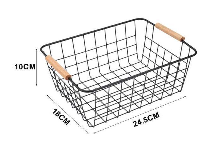 Cesta de almacenamiento de hierro forjado, modelo 110300
