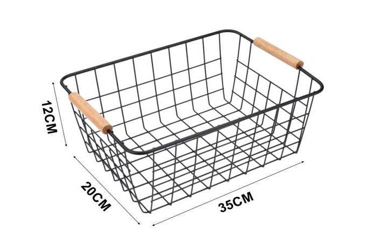 Cesta de almacenamiento de hierro forjado, modelo 110358