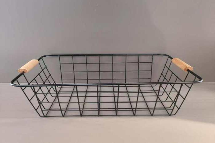 Cesta de almacenamiento de hierro forjado, modelo 110360