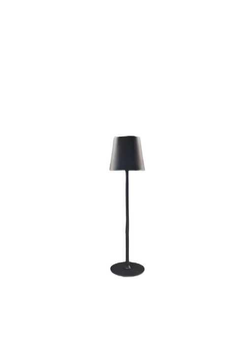 lámpara de mesa, 24 cm, color negro