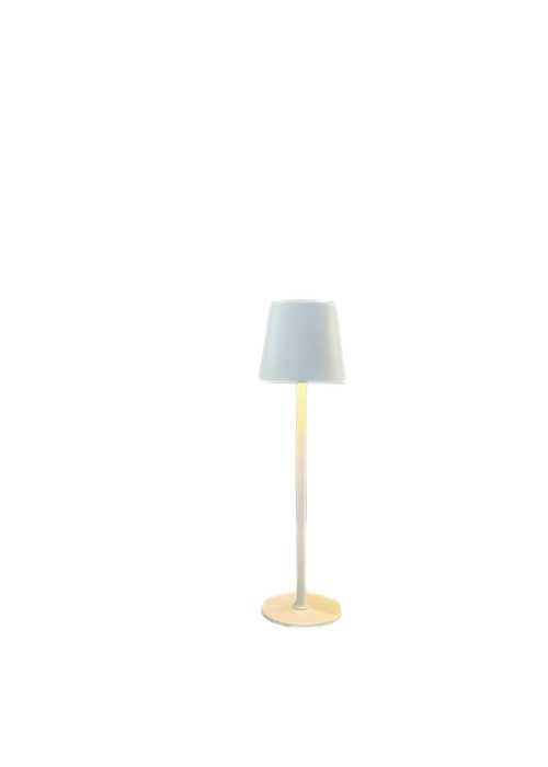 lámpara de mesa, 24 cm, color blanco