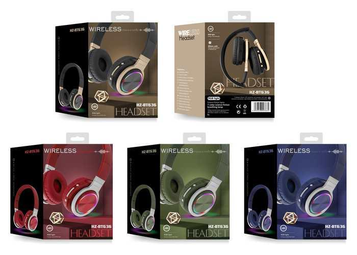 Auriculares supraaurales, color azul, modelo 250417