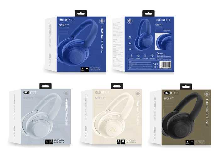 Auriculares supraaurales, color azul, modelo 250425