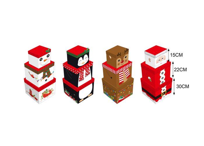 caja de regalo, 10 × 10 × 10 cm, 15 × 15 × 15 cm, 22 × 22 × 22 cm