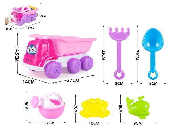 juguetes de playa para niños, 6 piezas, modelo 400464