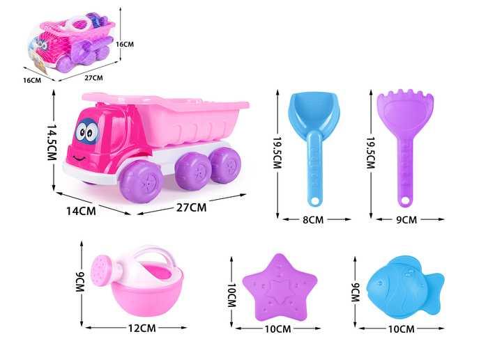 juguetes de playa para niños, 6 piezas, modelo 400466