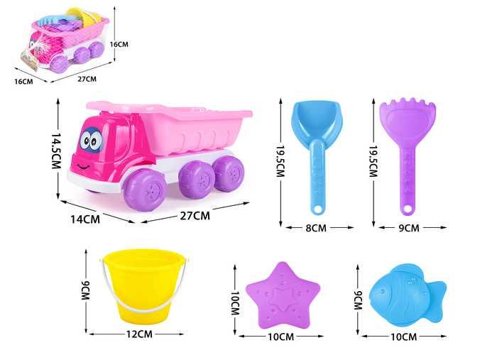 juguetes de playa para niños, 6 piezas, modelo 400467