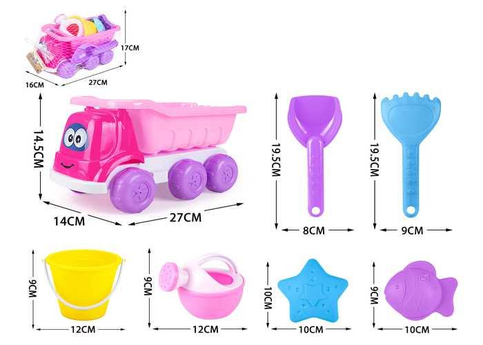 juguetes de playa para niños, 7 piezas, modelo 400468